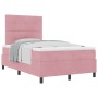 Cama con somier y colchón Rosa 120x200 cm Terciopelo de , Camas y somieres - Ref: Foro24-3339829, Precio: 423,83 €, Descuento: %