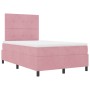 Cama con somier y colchón Rosa 120x200 cm Terciopelo de , Camas y somieres - Ref: Foro24-3339829, Precio: 423,83 €, Descuento: %