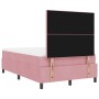 Cama con somier y colchón Rosa 120x200 cm Terciopelo de , Camas y somieres - Ref: Foro24-3339829, Precio: 423,83 €, Descuento: %