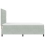 Cama Box Spring con Colchón Gris Claro 140x190 cm Aterciopelado de , Camas y somieres - Ref: Foro24-3339830, Precio: 539,37 €...