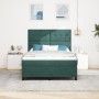 Cama Box Spring con colchón Verde Oscuro 140x190 cm Terciopelo de , Camas y somieres - Ref: Foro24-3339833, Precio: 510,78 €,...