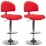 Taburetes de cocina 2 unidades cuero sintético rojo en Taburetes de cocina | Comprar online en Foru.es