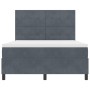 Cama Box Spring con colchón Gris Oscuro 140x200 cm Terciopelo de , Camas y somieres - Ref: Foro24-3339837, Precio: 479,22 €, ...