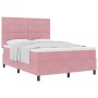 Cama con Somier y Colchón Rosa 140x200 cm Aterciopelado de , Camas y somieres - Ref: Foro24-3339841, Precio: 466,95 €, Descue...