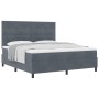 Cama con somier y colchón Gris oscuro Super King Terciopelo de , Camas y somieres - Ref: Foro24-3339849, Precio: 584,77 €, De...