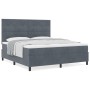 Cama con somier y colchón Gris oscuro Super King Terciopelo de , Camas y somieres - Ref: Foro24-3339849, Precio: 584,77 €, De...