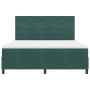Cama con somier y colchón verde oscuro de tamaño súper king de terciopelo de , Camas y somieres - Ref: Foro24-3339851, Precio...