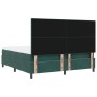 Cama con somier y colchón verde oscuro de tamaño súper king de terciopelo de , Camas y somieres - Ref: Foro24-3339851, Precio...