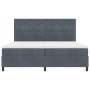 Cama con somier y colchón Gris oscuro 200x200 cm Terciopelo de , Camas y somieres - Ref: Foro24-3339855, Precio: 629,56 €, De...