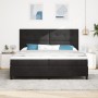 Cama Box Spring con colchón Negro 200x200 cm Terciopelo de , Camas y somieres - Ref: Foro24-3339856, Precio: 649,37 €, Descue...