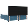 Cama Box Spring con Colchón Azul Oscuro 200x200 cm Terciopelo de , Camas y somieres - Ref: Foro24-3339858, Precio: 676,29 €, ...