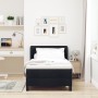 Cama Box Spring de con Colchón Negro 100x200 cm de Tela de , Camas y somieres - Ref: Foro24-3339949, Precio: 333,79 €, Descue...