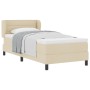 Estructura de Cama con Colchón Crema Tejido 100 x 200 cm de , Camas y somieres - Ref: Foro24-3339952, Precio: 324,20 €, Descu...