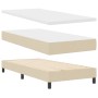 Estructura de Cama con Colchón Crema Tejido 100 x 200 cm de , Camas y somieres - Ref: Foro24-3339952, Precio: 324,20 €, Descu...