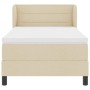 Estructura de Cama con Colchón Crema Tejido 100 x 200 cm de , Camas y somieres - Ref: Foro24-3339952, Precio: 324,20 €, Descu...