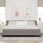 Cama Box Spring con Colchón Taupe 200x200 cm Tela de , Camas y somieres - Ref: Foro24-3339986, Precio: 659,41 €, Descuento: %