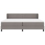 Cama Box Spring con Colchón Taupe 200x200 cm Tela de , Camas y somieres - Ref: Foro24-3339986, Precio: 659,41 €, Descuento: %