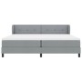 Cama Box Spring con Colchón Gris Claro 200x200 cm Tela de , Camas y somieres - Ref: Foro24-3340045, Precio: 620,67 €, Descuen...