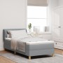 Cama Box Spring con Colchón Gris Claro 90x200 cm Tela de , Camas y somieres - Ref: Foro24-3340129, Precio: 321,71 €, Descuent...