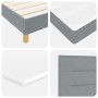 Cama Box Spring con Colchón Gris Claro 90x200 cm Tela de , Camas y somieres - Ref: Foro24-3340129, Precio: 321,71 €, Descuent...