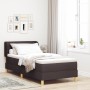 Cama Box Spring con Colchón Marrón Oscuro 100x200 cm Tela de , Camas y somieres - Ref: Foro24-3340139, Precio: 348,31 €, Desc...