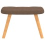 Sillón de relax con reposapiés tela marrón en Sillones | Comprar online en Foru.es