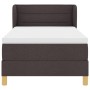Cama Box Spring con Colchón Marrón Oscuro 100x200 cm Tela de , Camas y somieres - Ref: Foro24-3340139, Precio: 348,31 €, Desc...