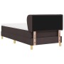 Cama Box Spring con Colchón Marrón Oscuro 100x200 cm Tela de , Camas y somieres - Ref: Foro24-3340139, Precio: 348,31 €, Desc...