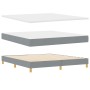 Cama box spring con colchón gris claro 180x200 cm de tela de , Camas y somieres - Ref: Foro24-3340164, Precio: 555,23 €, Desc...