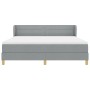 Cama box spring con colchón gris claro 180x200 cm de tela de , Camas y somieres - Ref: Foro24-3340164, Precio: 555,23 €, Desc...