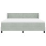 Cama con somier y colchón Gris Claro 180x200 cm Terciopelo de , Camas y somieres - Ref: Foro24-3340400, Precio: 545,87 €, Des...
