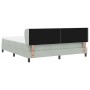 Cama con somier y colchón Gris Claro 180x200 cm Terciopelo de , Camas y somieres - Ref: Foro24-3340400, Precio: 545,87 €, Des...