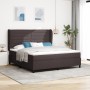 Cama Box Spring con Colchón Marrón Oscuro 180x200 cm Tela de , Camas y somieres - Ref: Foro24-3340518, Precio: 655,69 €, Desc...