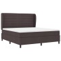 Cama Box Spring con Colchón Marrón Oscuro 180x200 cm Tela de , Camas y somieres - Ref: Foro24-3340518, Precio: 655,69 €, Desc...