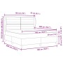Cama Box Spring con Colchón Marrón Oscuro 180x200 cm Tela de , Camas y somieres - Ref: Foro24-3340518, Precio: 655,69 €, Desc...