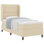 Cama Box Spring con Colchón Crema 90x200 cm Tela de , Camas y somieres - Ref: Foro24-3340548, Precio: 340,52 €, Descuento: %