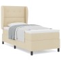 Cama Box Spring con Colchón Crema 90x200 cm Tela de , Camas y somieres - Ref: Foro24-3340548, Precio: 340,52 €, Descuento: %