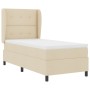 Cama Box Spring con Colchón Crema 90x200 cm Tela de , Camas y somieres - Ref: Foro24-3340548, Precio: 340,52 €, Descuento: %