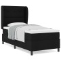 Cama Box Spring con colchón Negro 100x200 cm Tela de , Camas y somieres - Ref: Foro24-3340552, Precio: 365,18 €, Descuento: %