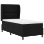Cama Box Spring con colchón Negro 100x200 cm Tela de , Camas y somieres - Ref: Foro24-3340552, Precio: 365,18 €, Descuento: %