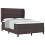 Cama Box Spring con colchón - Marrón oscuro, 160x200 cm Tela de , Camas y somieres - Ref: Foro24-3340574, Precio: 575,40 €, D...