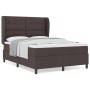 Cama Box Spring con colchón - Marrón oscuro, 160x200 cm Tela de , Camas y somieres - Ref: Foro24-3340574, Precio: 575,40 €, D...