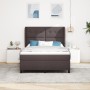 Cama Box Spring con colchón - Marrón oscuro, 160x200 cm Tela de , Camas y somieres - Ref: Foro24-3340574, Precio: 575,40 €, D...