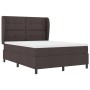 Cama Box Spring con colchón - Marrón oscuro, 160x200 cm Tela de , Camas y somieres - Ref: Foro24-3340574, Precio: 575,40 €, D...