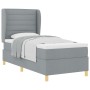 Cama con sommier y colchón en gris claro, 100x200 cm, tela de , Camas y somieres - Ref: Foro24-3340676, Precio: 380,17 €, Des...