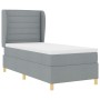 Cama con sommier y colchón en gris claro, 100x200 cm, tela de , Camas y somieres - Ref: Foro24-3340676, Precio: 380,17 €, Des...