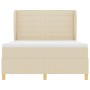 Cama con Colchón Crema 140x190 cm Tela de , Camas y somieres - Ref: Foro24-3340688, Precio: 524,67 €, Descuento: %