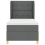Colchón de Cama con Resortes Gris Oscuro 100x200 cm Tela de , Camas y somieres - Ref: Foro24-3340740, Precio: 390,24 €, Descu...