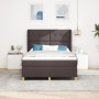 Cama tipo box spring con colchón marrón oscuro 140x190 cm tela de , Camas y somieres - Ref: Foro24-3340749, Precio: 528,93 €,...