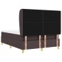 Cama tipo box spring con colchón marrón oscuro 140x190 cm tela de , Camas y somieres - Ref: Foro24-3340749, Precio: 528,93 €,...